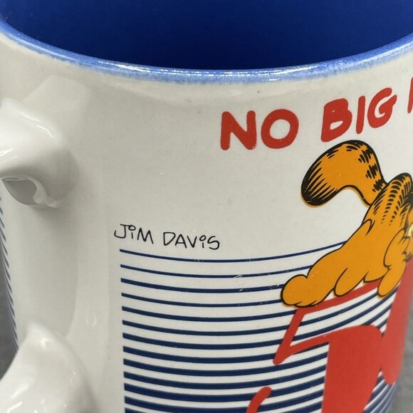 Vintage Garfield Coffee Mug No Big Fat Deal 50 Years Old Cup 1978 Jim Davis - Picture 2 of 6